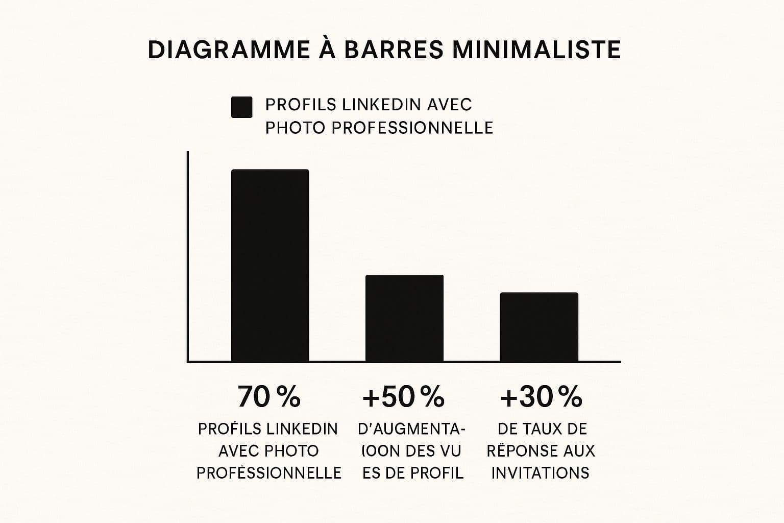 Infographic about photo professionnelle linkedin