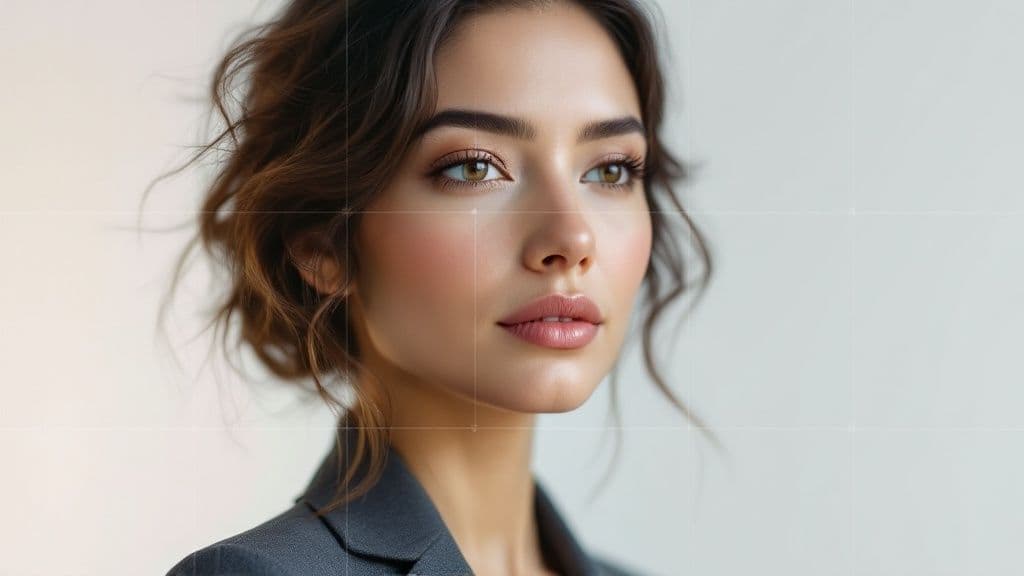 Cadrage buste et composition équilibrée
