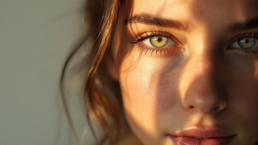 Une image comparative avant et après retouche subtile d'un portrait